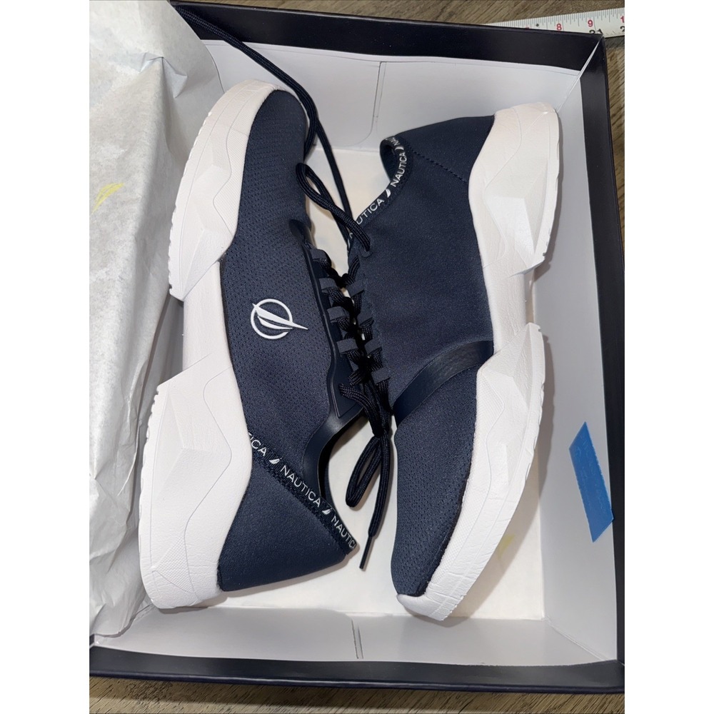 New Nautica Ixia Light Weight Lace Up Jogger Tennis Shoe Blue Sneaker Size 10 WM